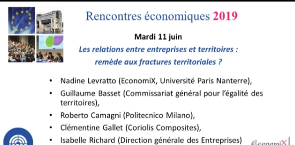 Rencontres Economiques de Bercy Les relations entre entreprises et territoires : remède aux fractures territoriales ?